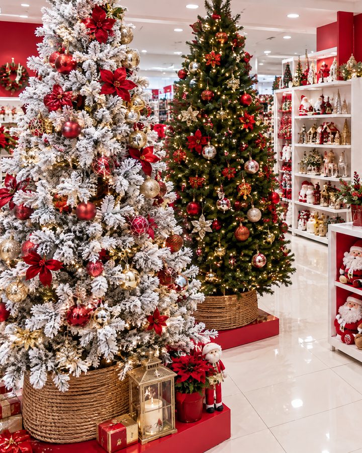 Árboles de Navidad y decoraciones
