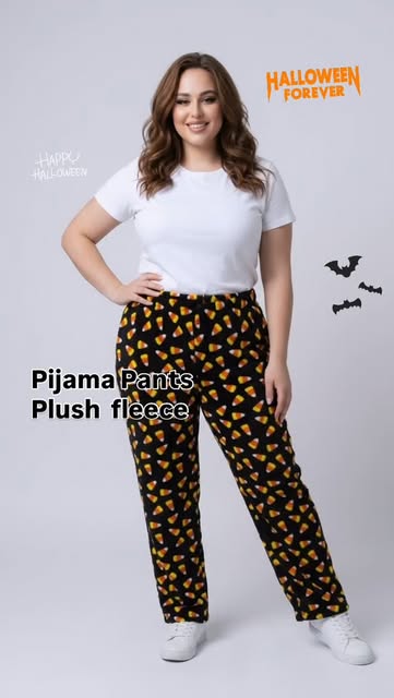 Pijama pants plush fleece de Halloween